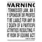 Signmission ANSI Caution, Rigid Plastic, 10" x 7", Landscape, Warning Sign Tennesee Equine Law OS-CS-P-710-L-19805 - alternate 1